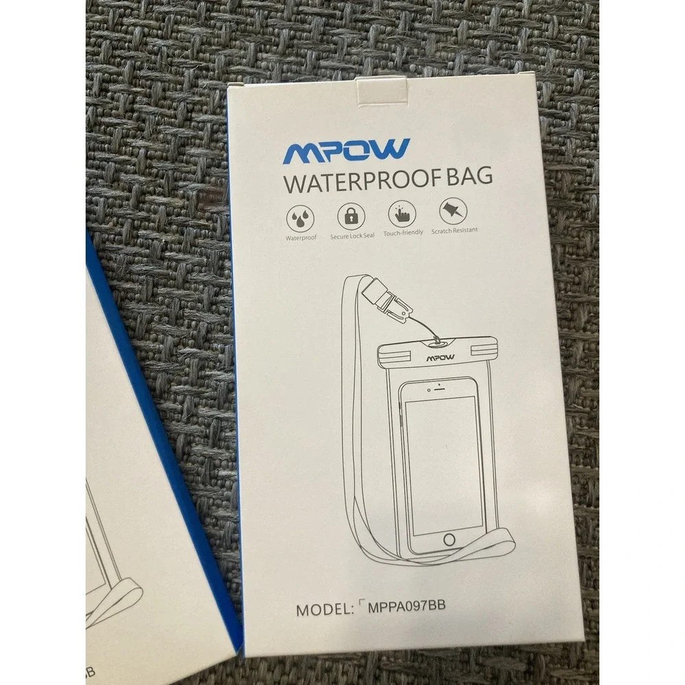 2x MPOW Waterproof Phone Bag Case Universal Model NEW Touch Friendly